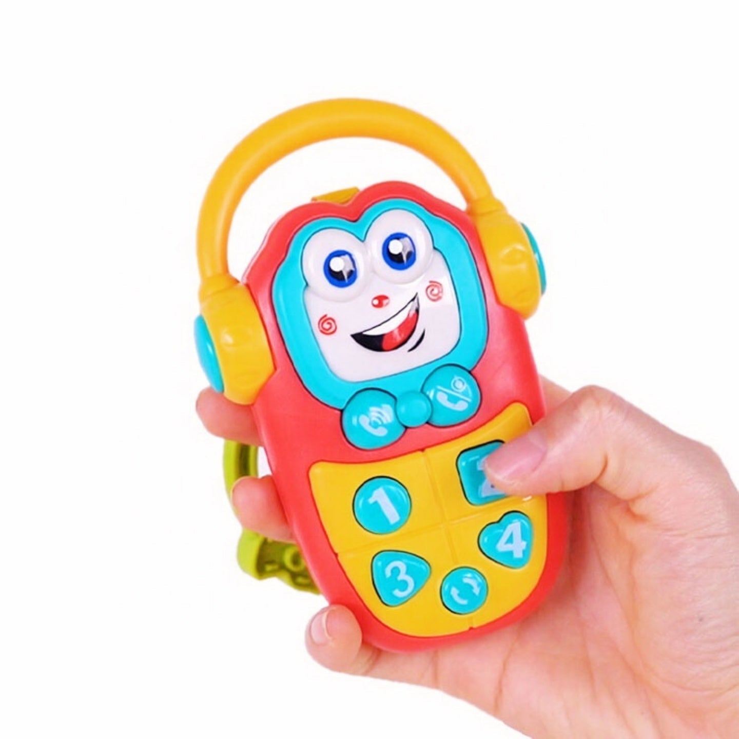 Little Angel-Baby Musical Phone Toy with Lights & Sounds for Infants - Yellow