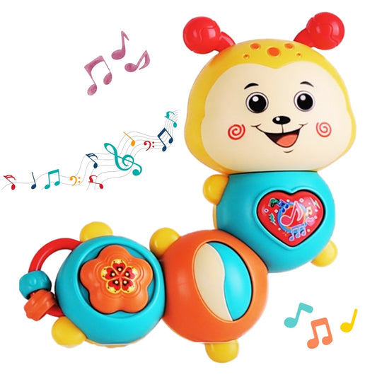 Little Angel Baby Musical Caterpillar Toy with Lights & Sounds - Yellow