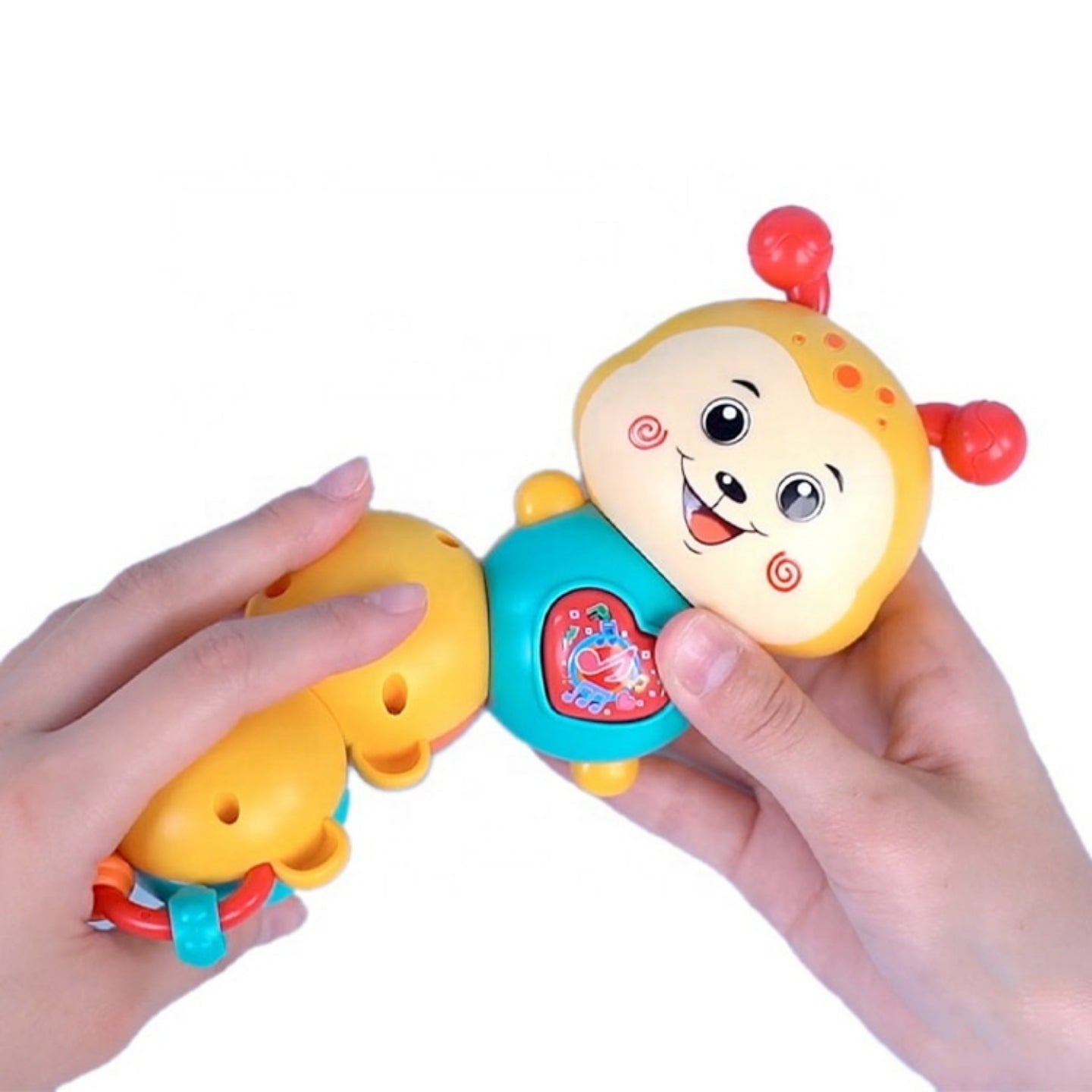 Little Angel Baby Musical Caterpillar Toy with Lights & Sounds - Yellow