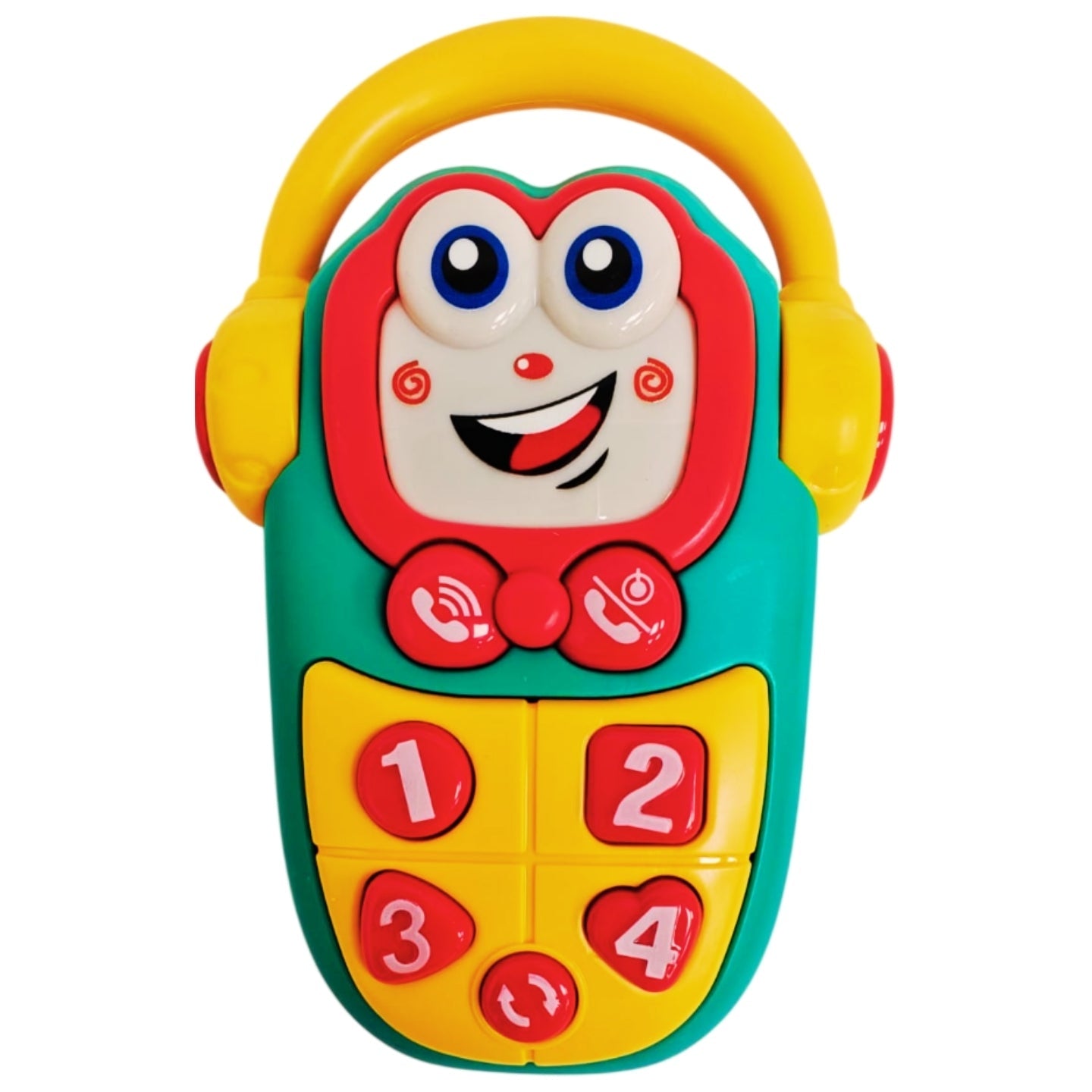 Little Angel-Baby Musical Phone Toy with Lights & Sounds for Infants - Yellow
