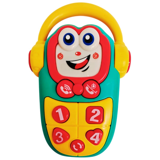 Little Angel-Baby Musical Phone Toy with Lights & Sounds for Infants - Yellow