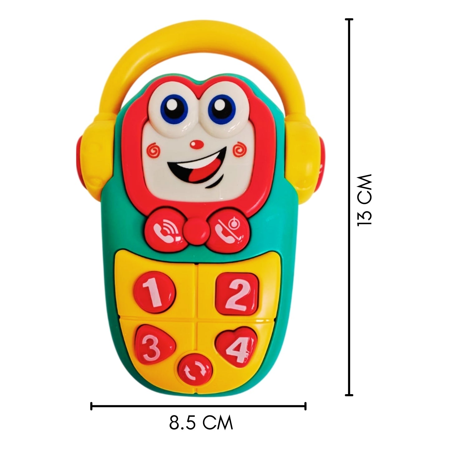 Little Angel-Baby Musical Phone Toy with Lights & Sounds for Infants - Yellow