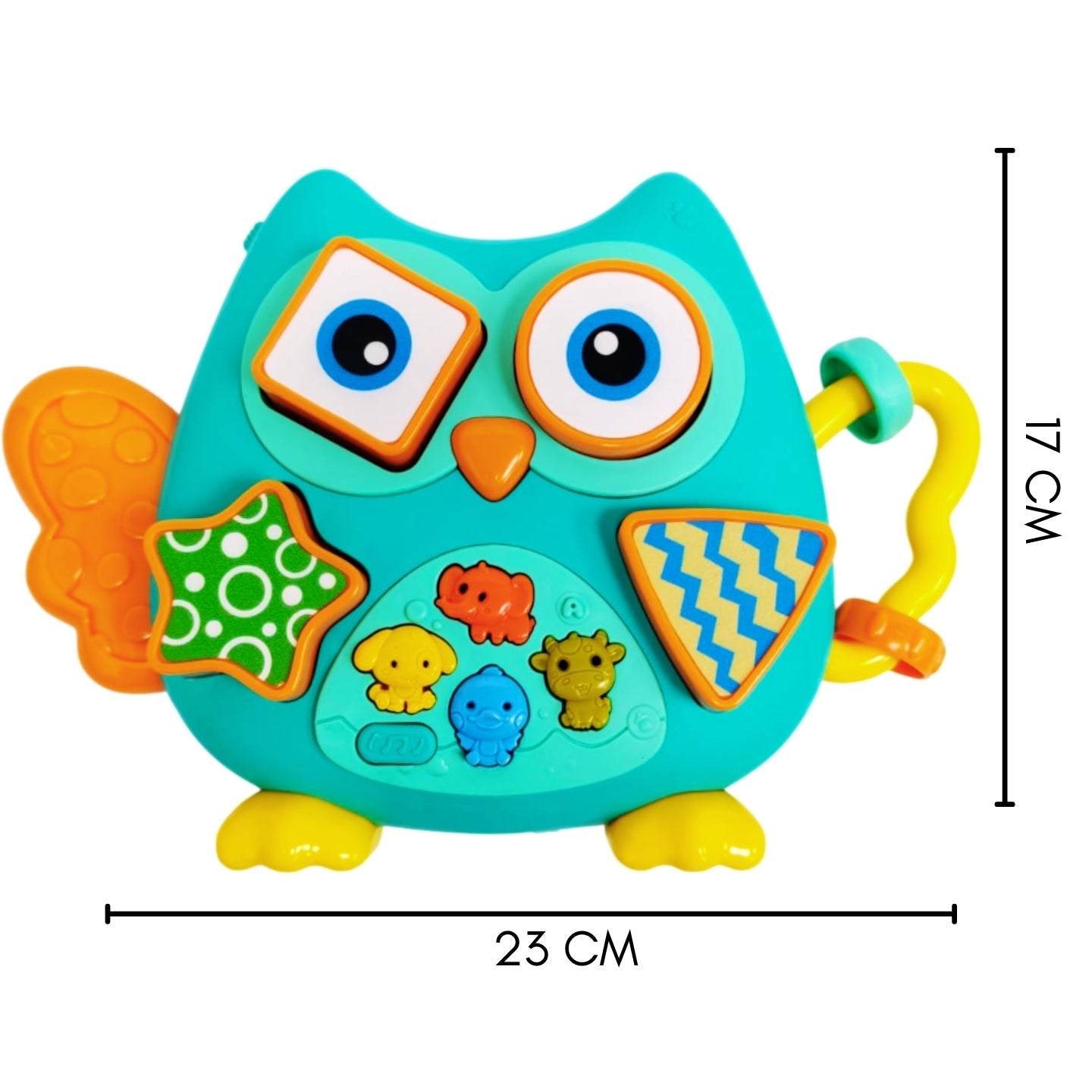 Little Angel-Baby Musical Elephant Toy with Lights & Sound - Orange/Yellow