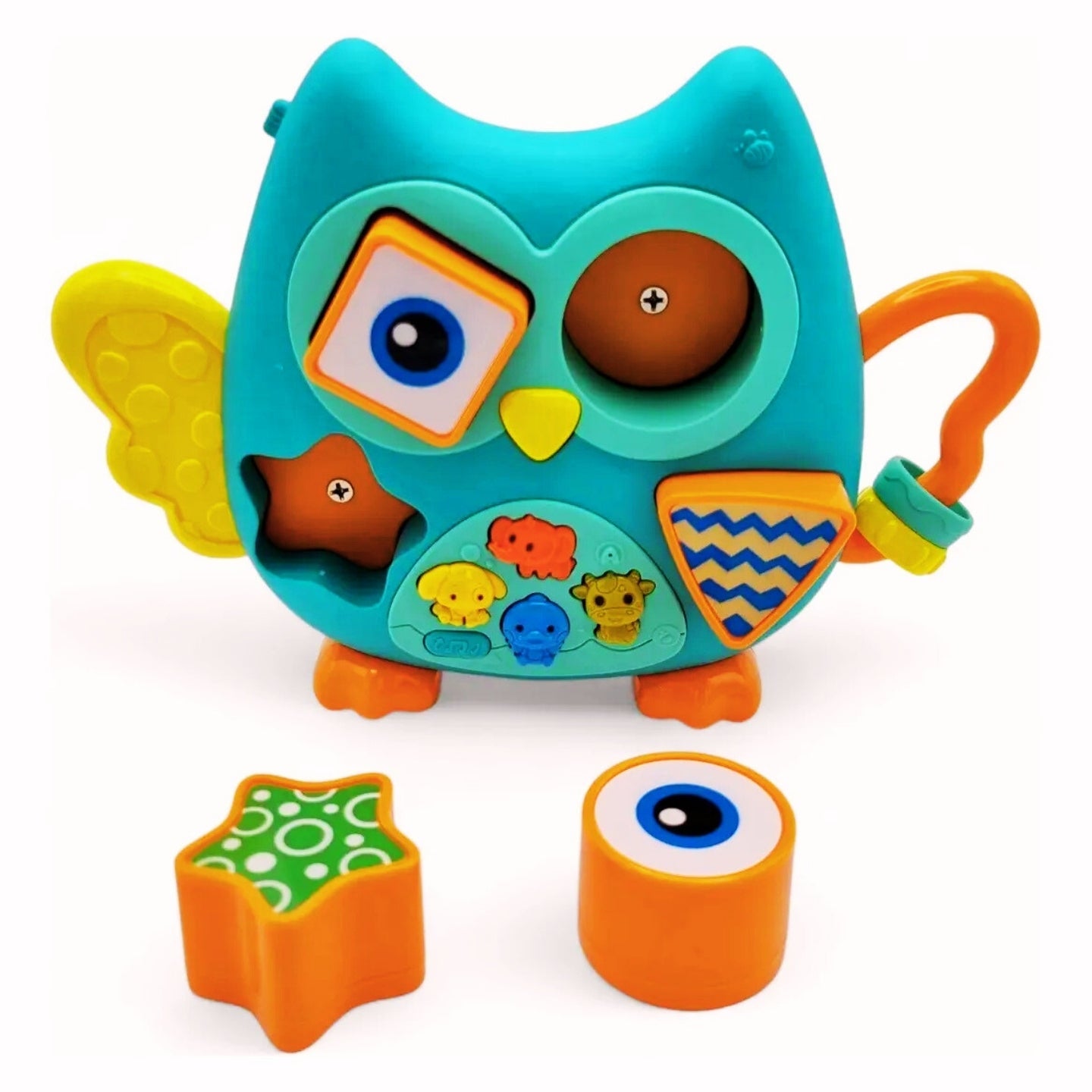 Little Angel-Baby Musical Elephant Toy with Lights & Sound - Orange/Yellow