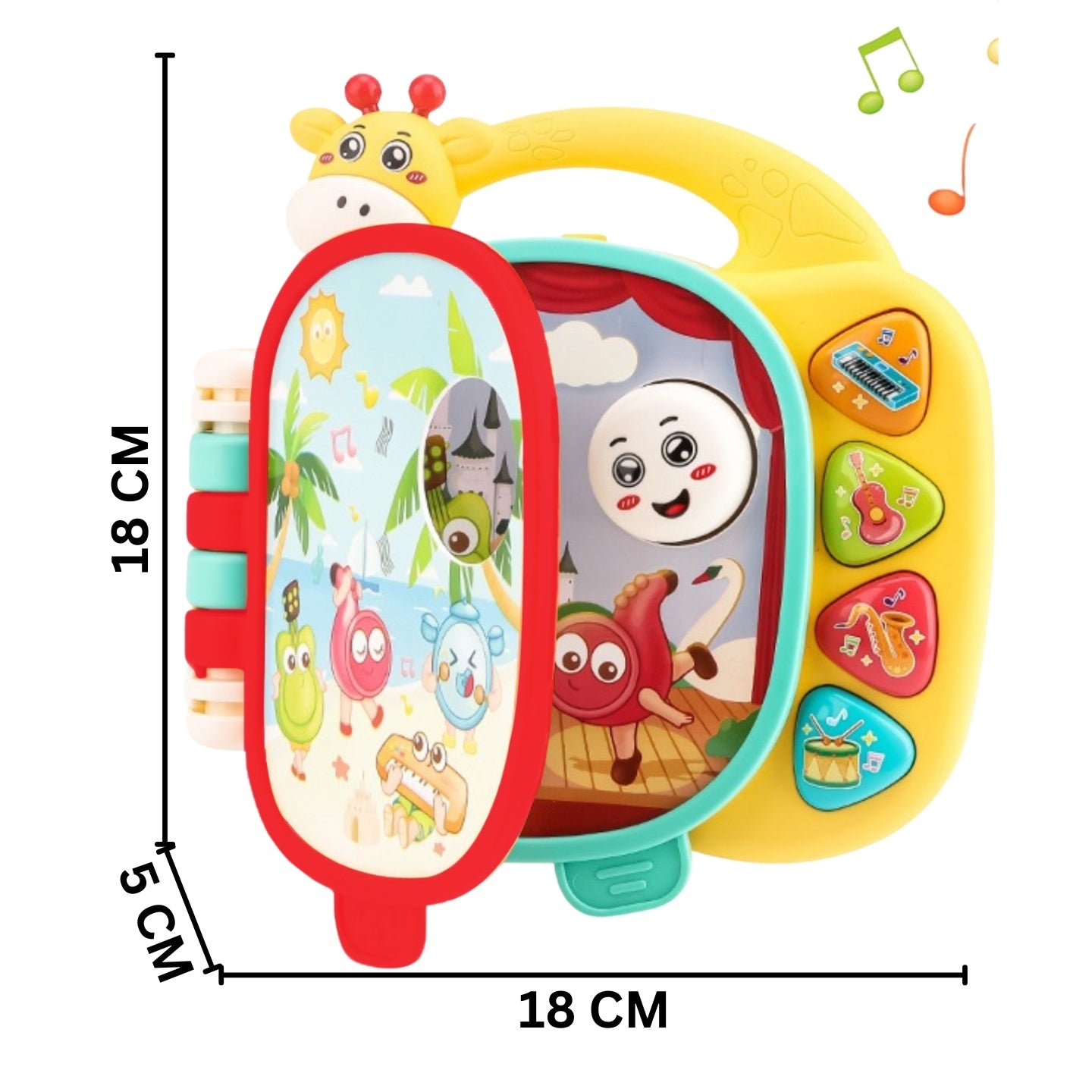 Little Angel-Baby Musical Butterfly Toy with Lights Sounds - Blue/Red