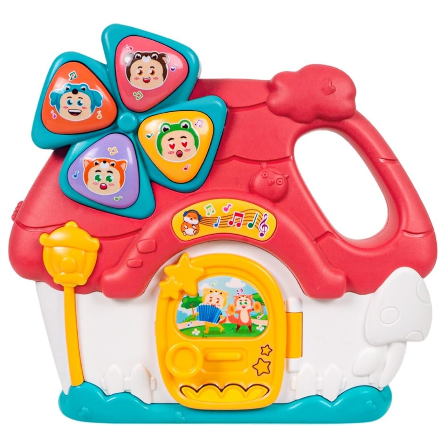Little Angel-Baby Musical Activity House Toy with Lights & Sounds - Red