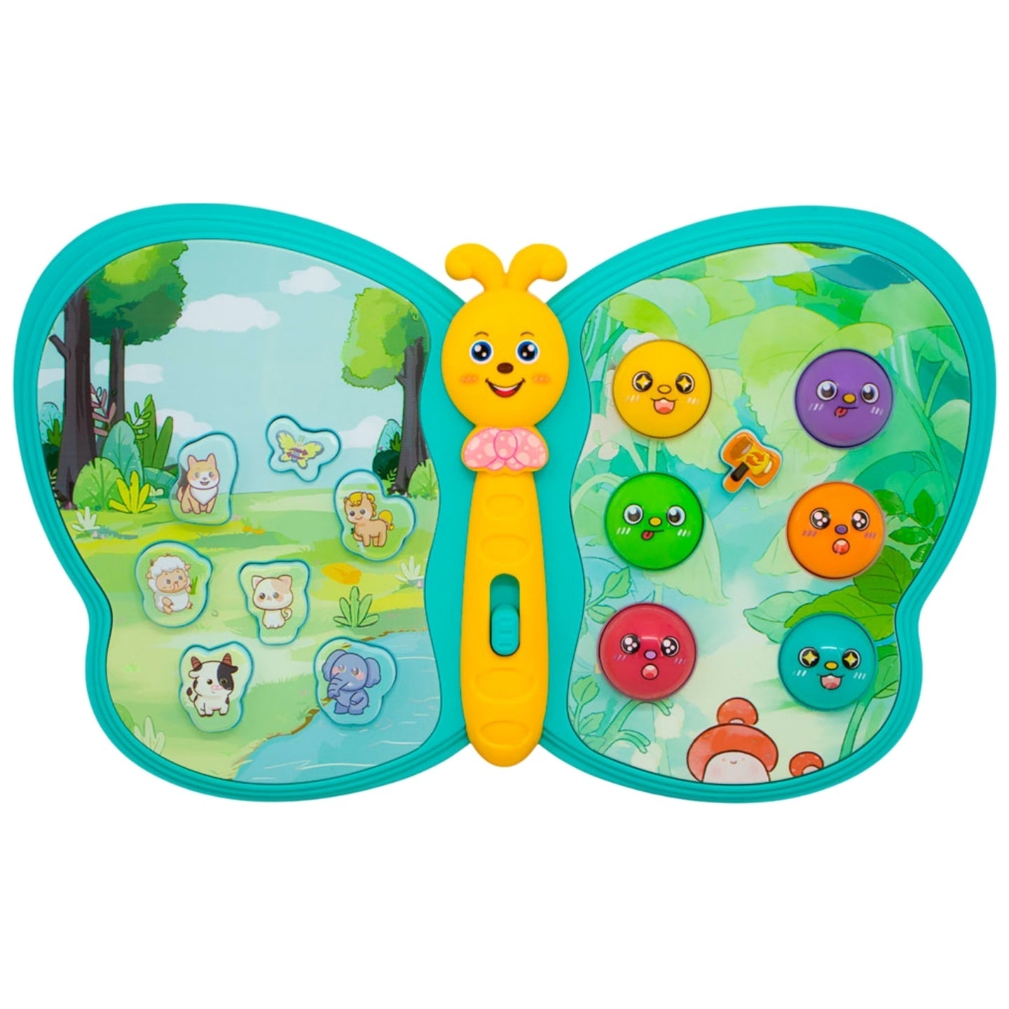 Little Angel-Baby Musical Butterfly Toy with Lights & Sounds - Orange/Yellow