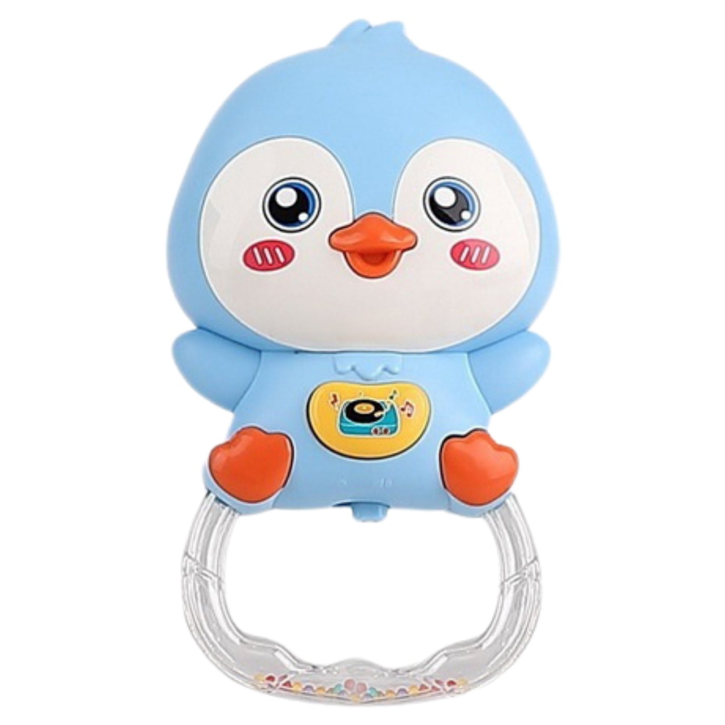 Little Angel-Baby Musical Penguin Rattle Toy for Infants - Blue