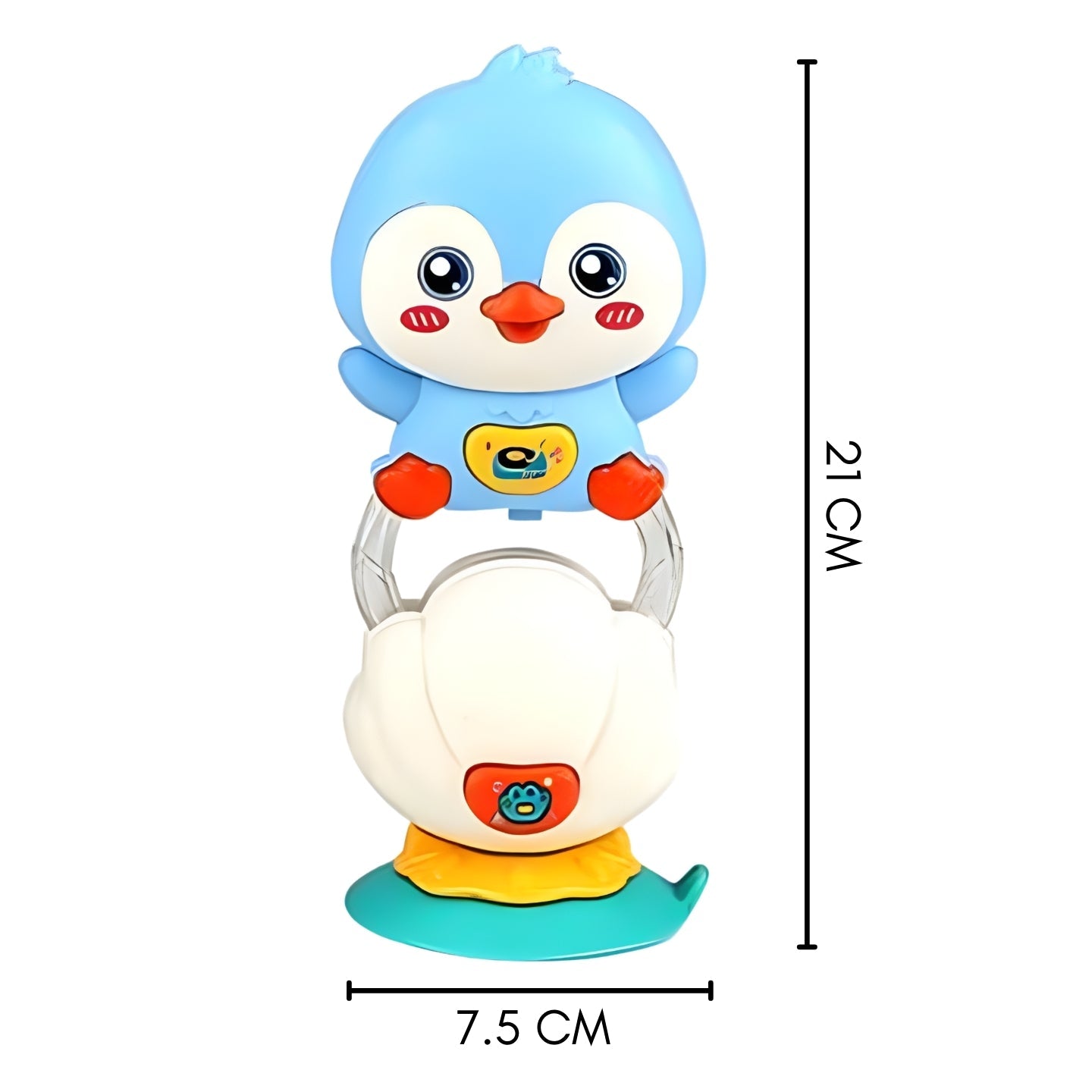 Little Angel-Baby Musical Stacking Toy with Lights for Infants - Blue