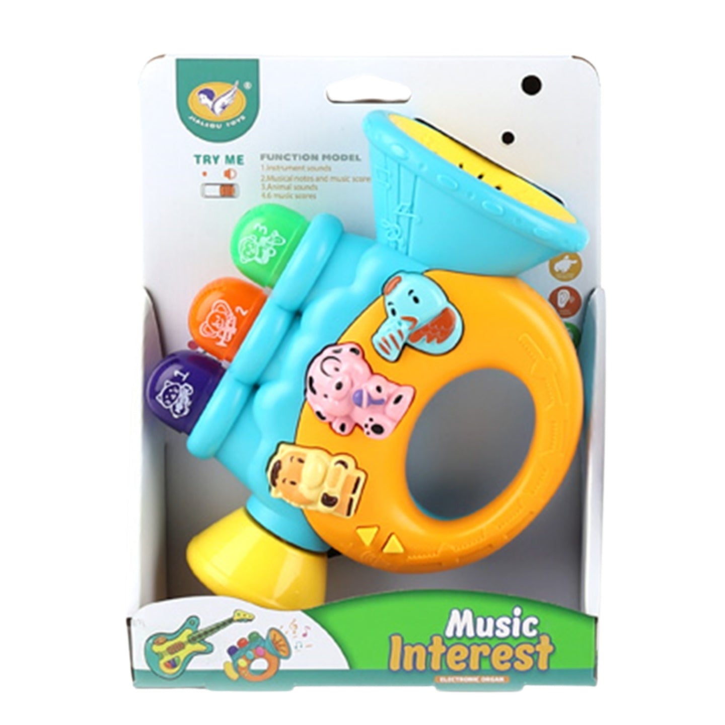 Little Angel-Baby Musical Rattle Toy with Lights & Sounds - Orange