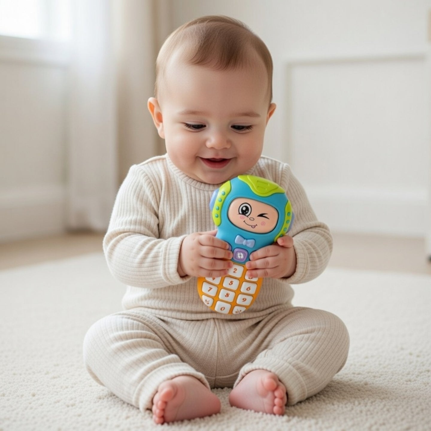Little Angel-Educational Musical Phone Toy for Toddlers - Blue