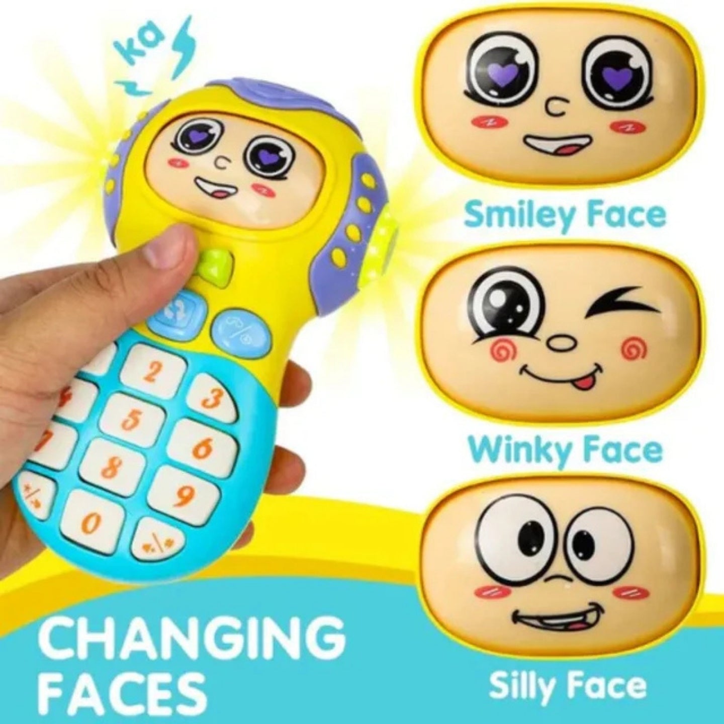 Little Angel-Educational Musical Phone Toy for Toddlers - Blue