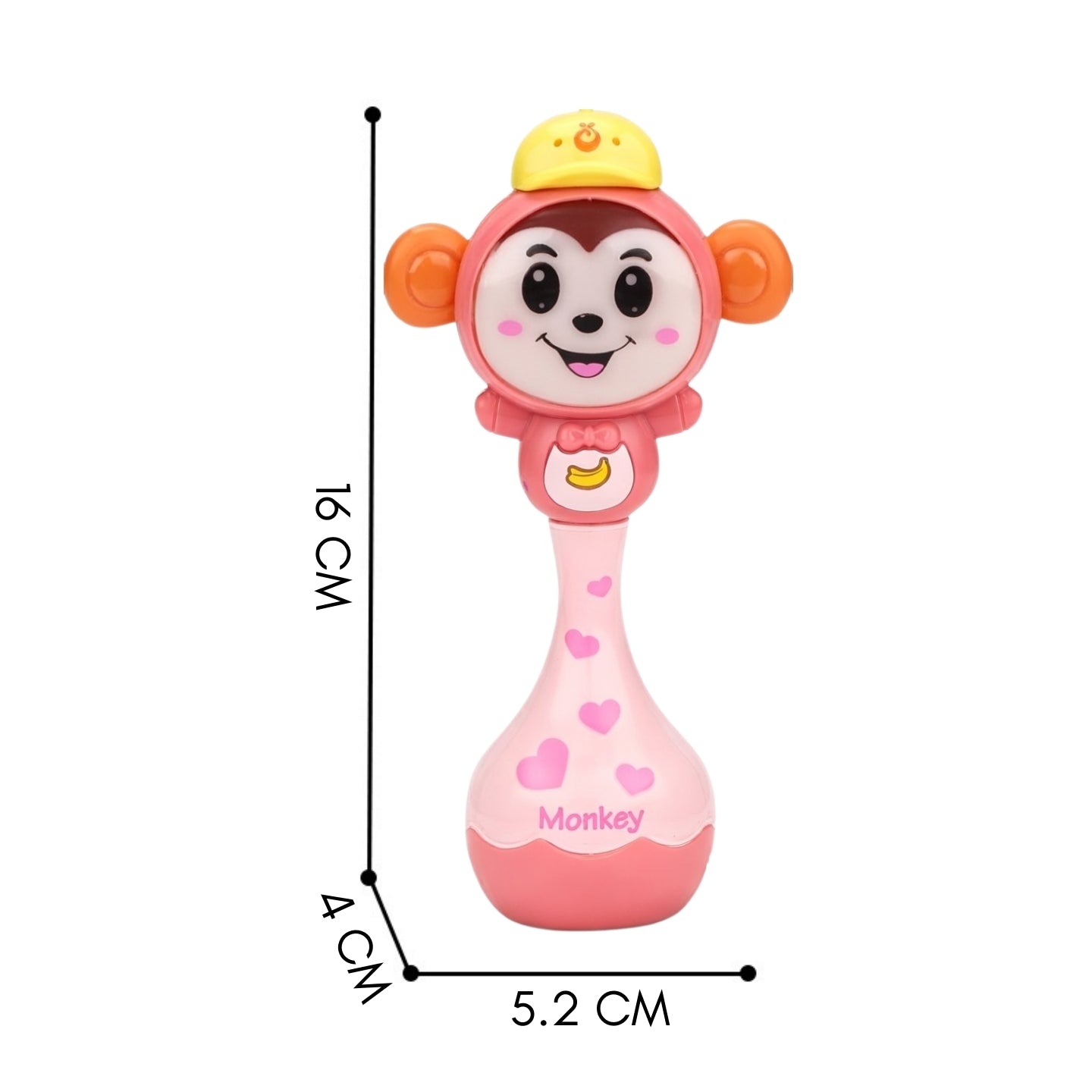 Little Angel-Baby Musical Steering Wheel Toy with Lights - Pink