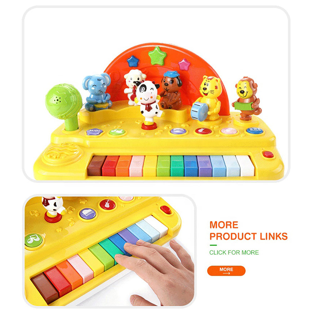 Goodway - Baby Toys Musical Piano Toy for 2+ Years - Yellow