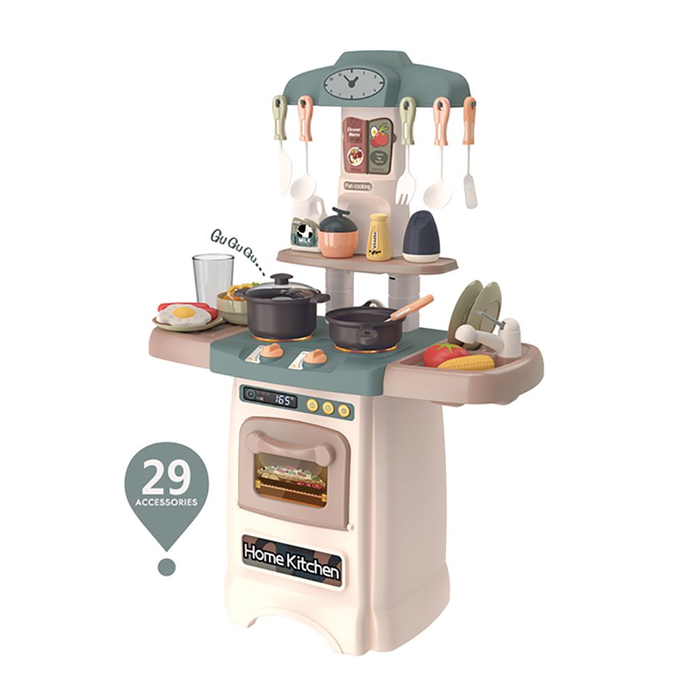 Beibe Good Electric Kitchen With 29 Accessories - Dark Green