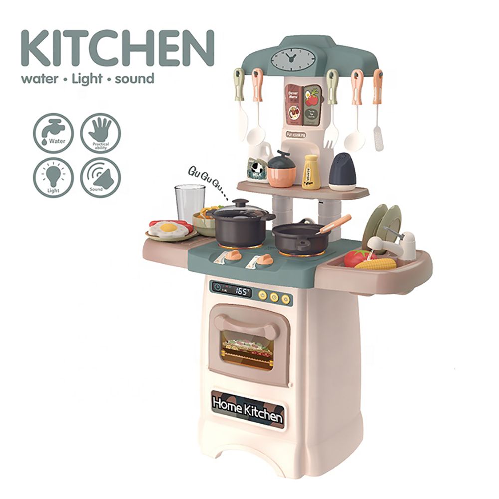 Beibe Good Electric Kitchen With 29 Accessories - Dark Green