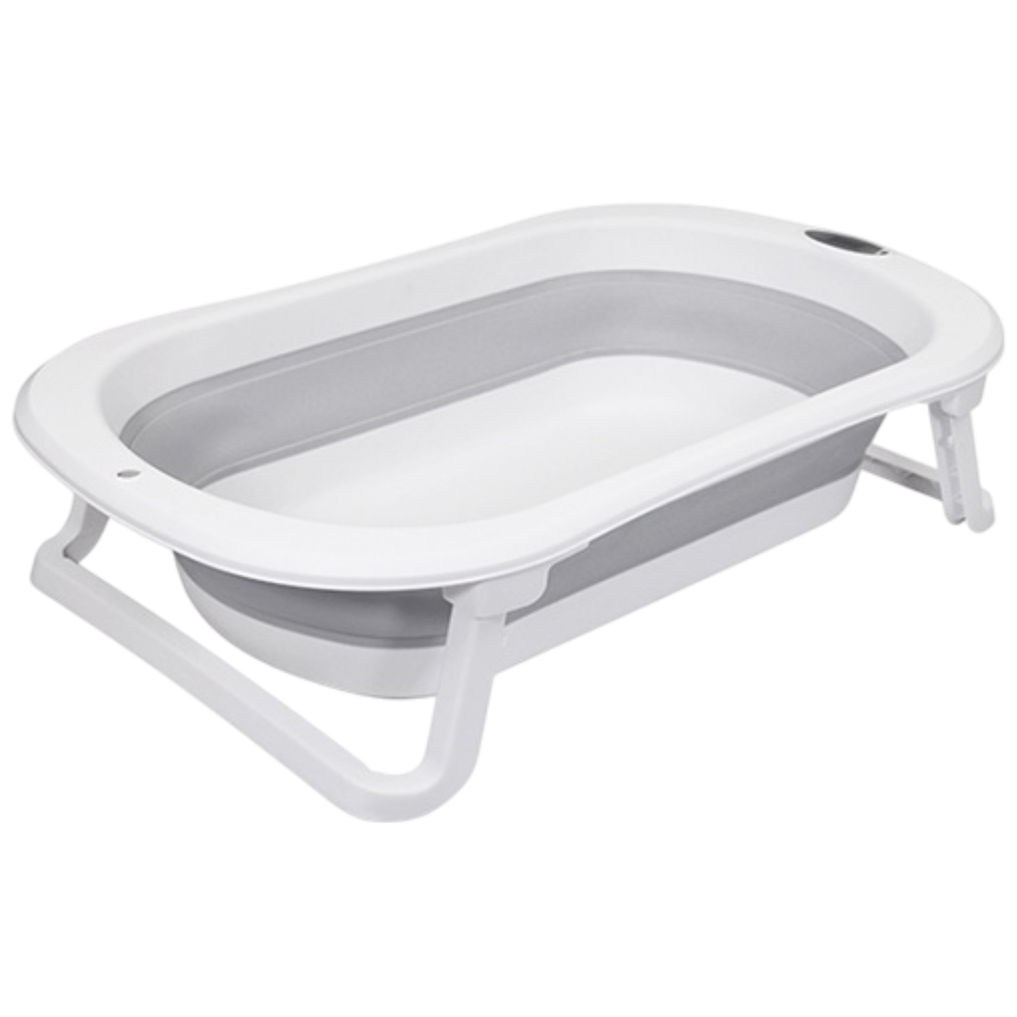 Little Angel - Baby Foldable Bath Tub With Anti Slip Base - Grey
