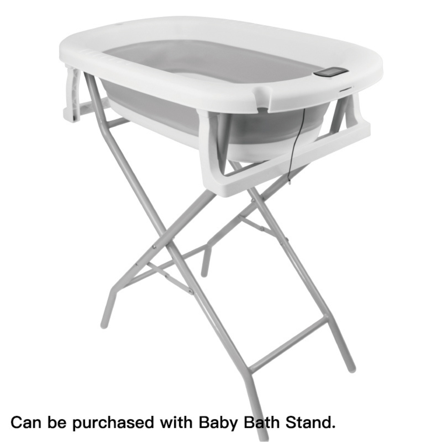 Little Angel - Baby Foldable Bath Tub With Anti Slip Base - Grey