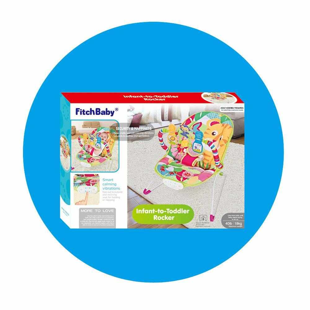 FitchBaby - Baby Rocking Bouncer with Hanging Toys