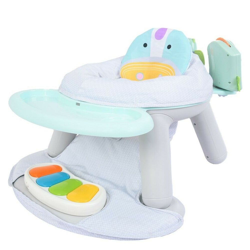 Little Angel - Baby Feeding Chair 2-In-1 Booster Seat & Activity Center - Blue