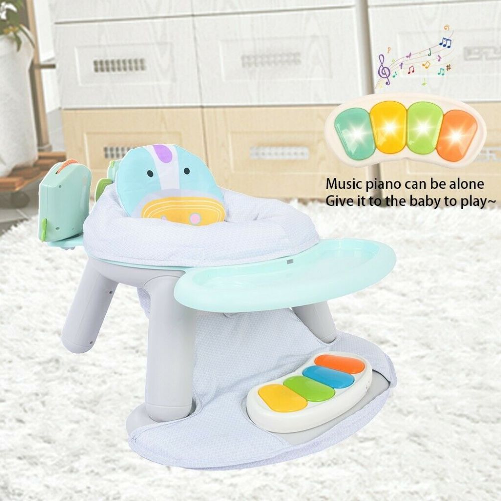 Little Angel - Baby Feeding Chair 2-In-1 Booster Seat & Activity Center - Blue