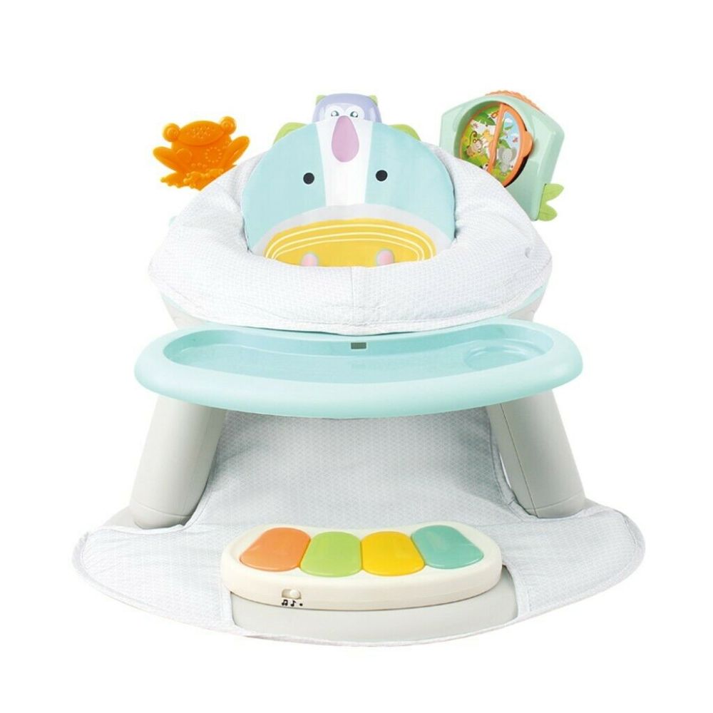 Little Angel - Baby Feeding Chair 2-In-1 Booster Seat & Activity Center - Blue
