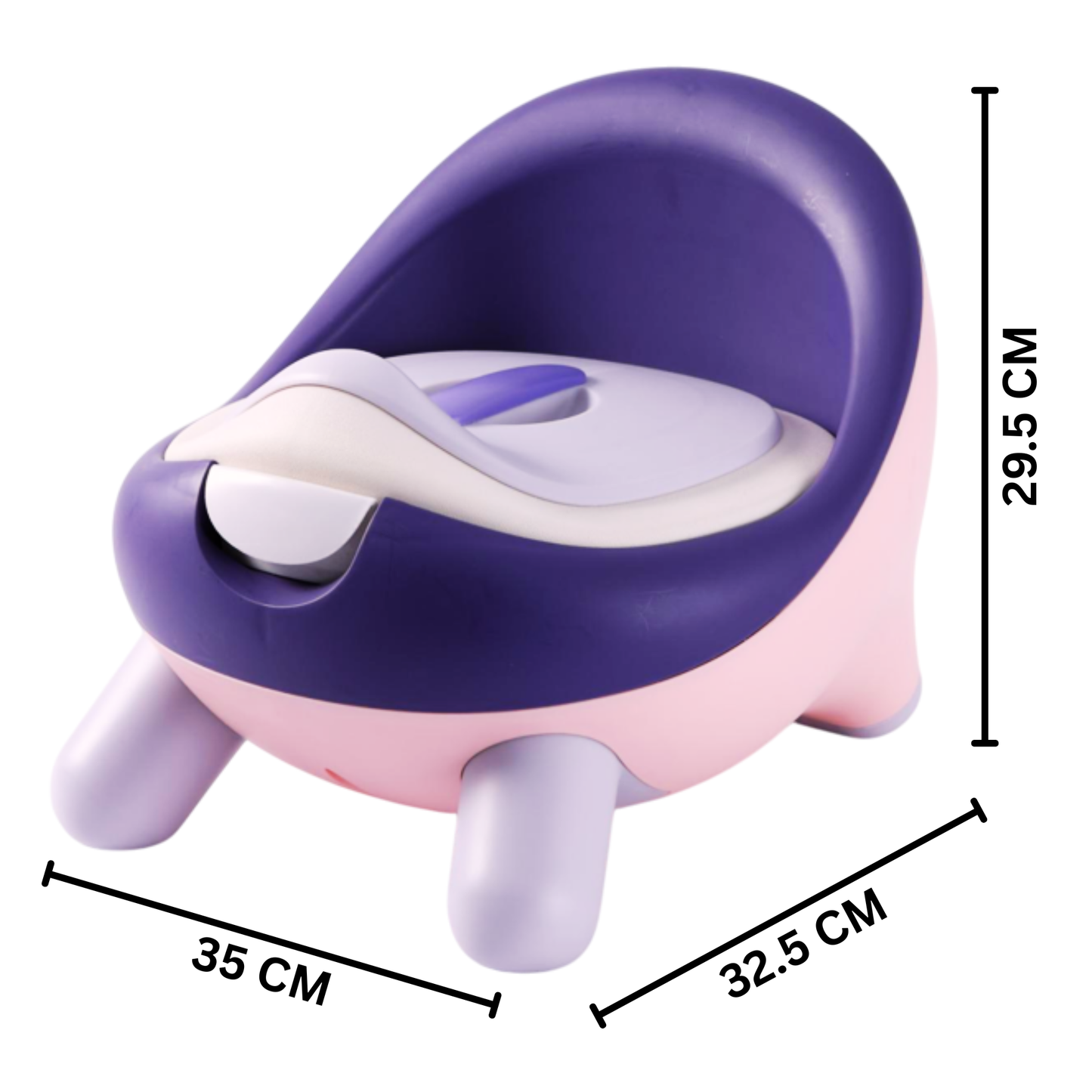 Little Angel - Baby Potty Training Seat With Lid & Backrest