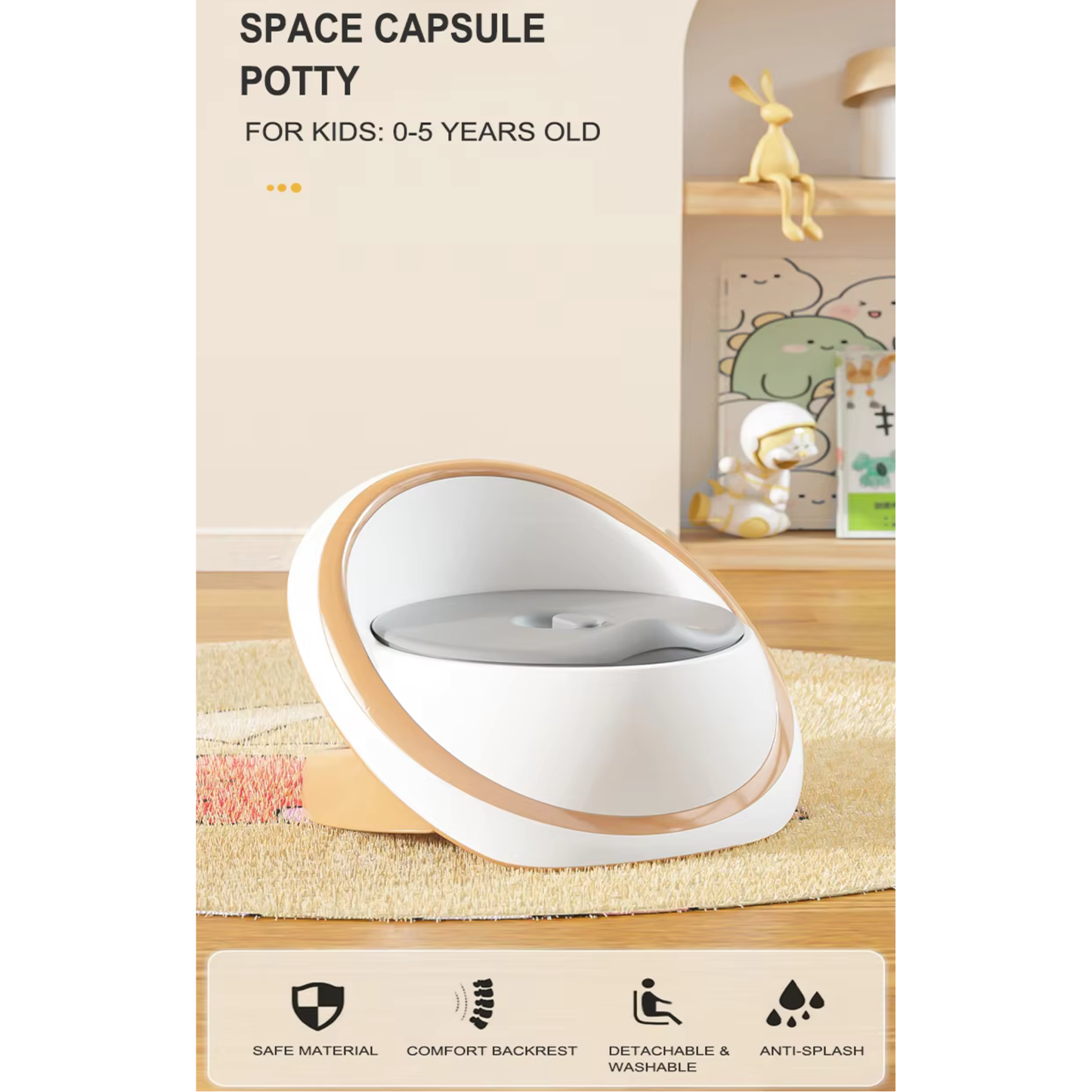 Little Angel - Baby Potty Chair With Lid & Comfortable Seat