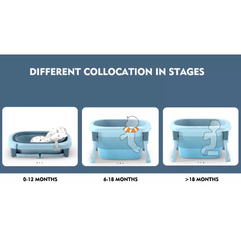 Little Angel - Kids Foldable Baby Bathtub For Newborns