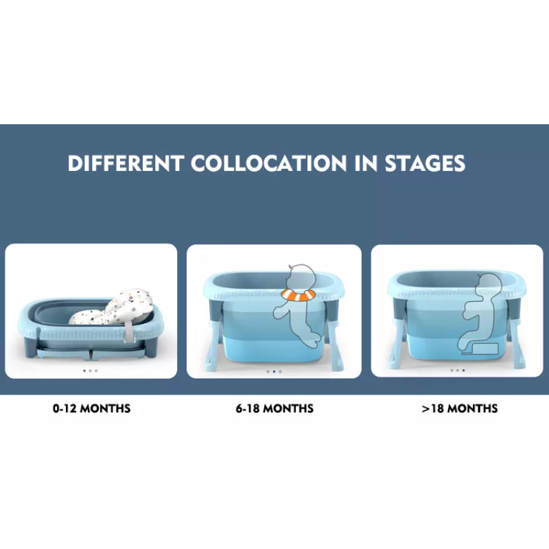 Little Angel - Kids Foldable Baby Bathtub For Newborns