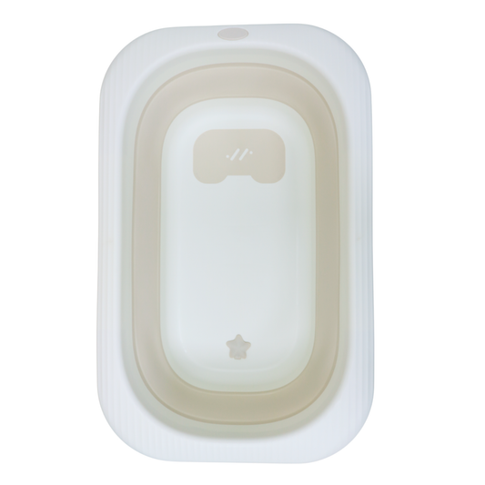 Little Angel -Baby Foldable Bath Tub With Cushion Support - Coffee