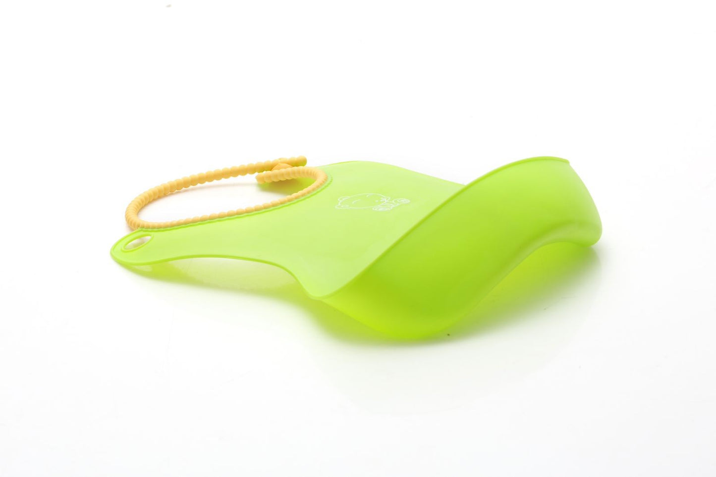 Little Angel - Baby Silicone Bib With Food Catcher - Blue/Green/pink