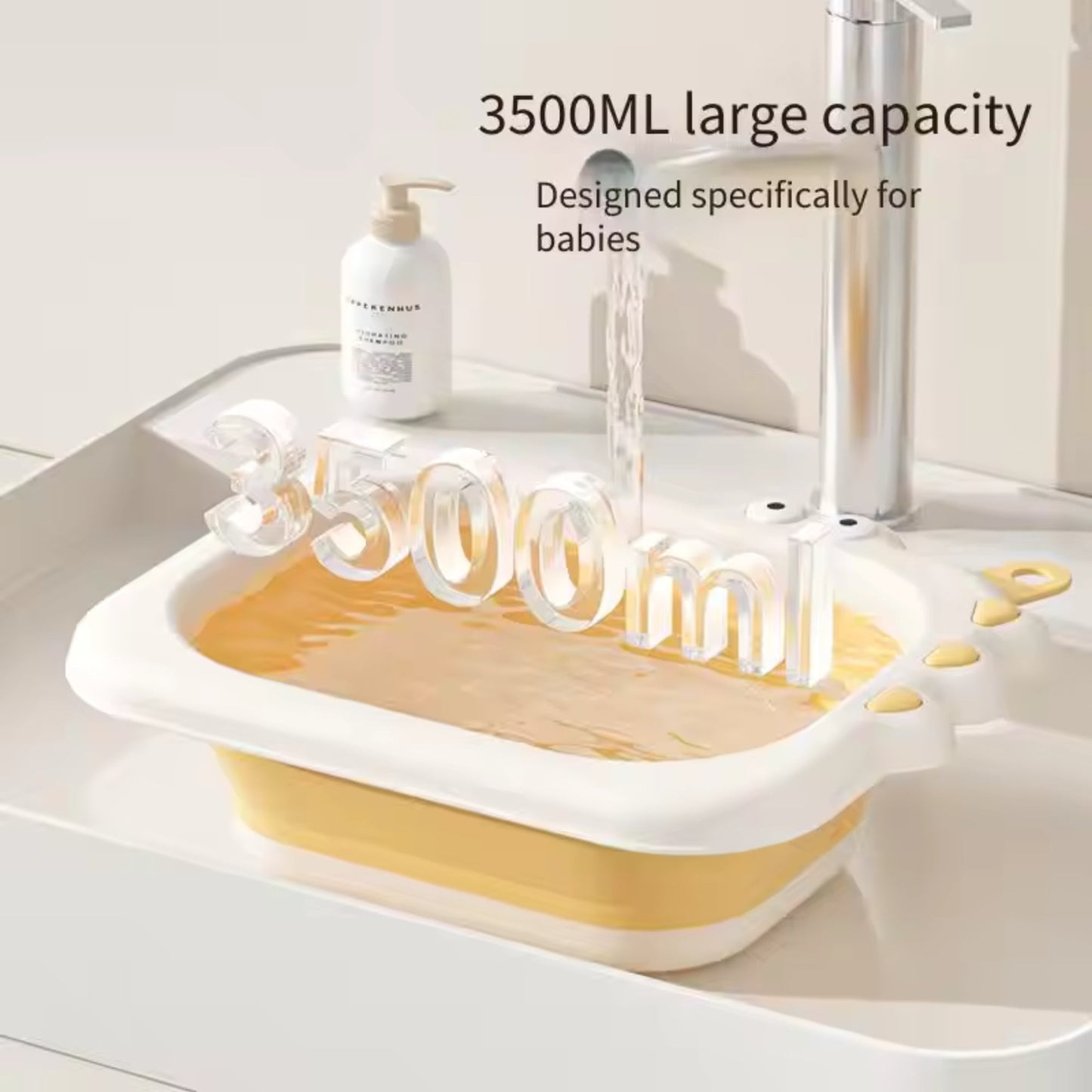 Little Angel- Baby Foldable Wash Basin For Cleaning And Care
