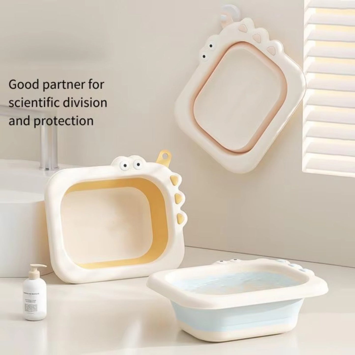 Little Angel- Baby Foldable Wash Basin For Cleaning And Care