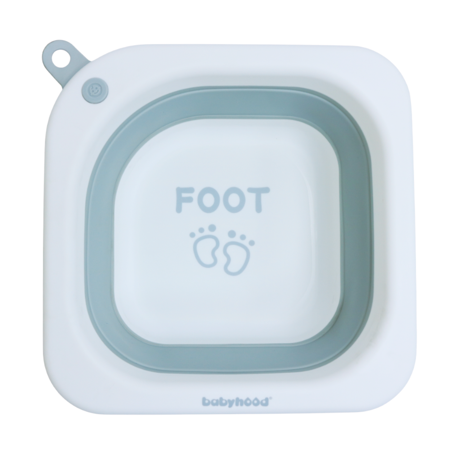 Little Angel - Baby Foldable Foot Wash Basin Compact Design - Grey
