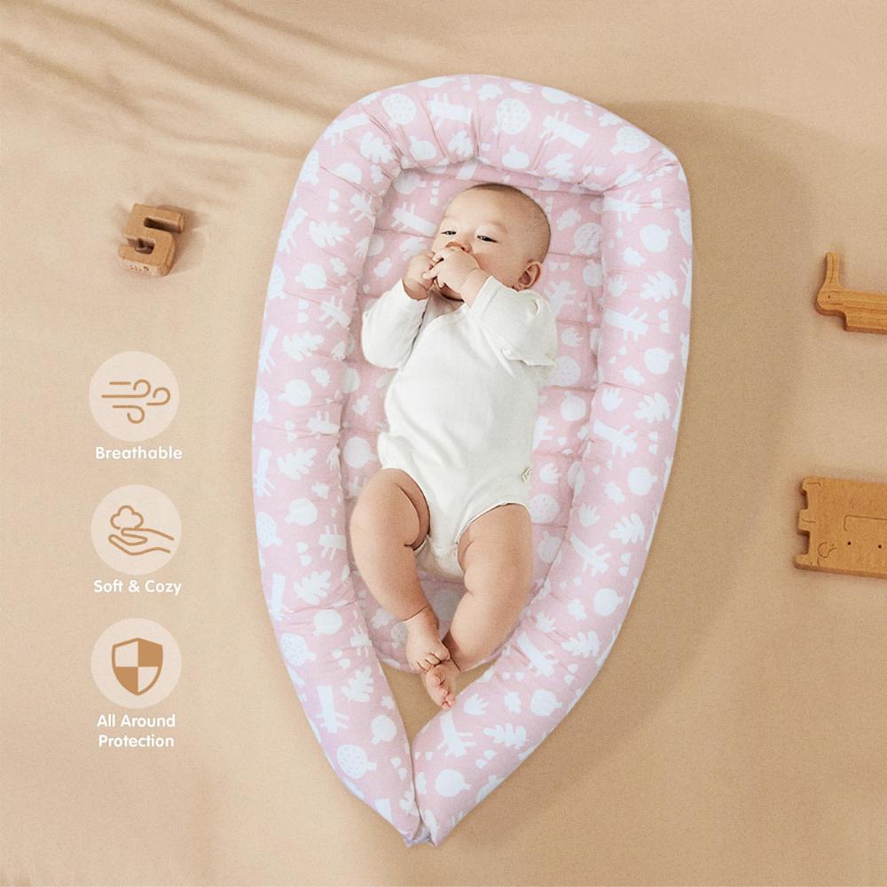 Little Angel - Baby  Portable Lounger Nest – Newborn Infant Sleeper Pod Bed