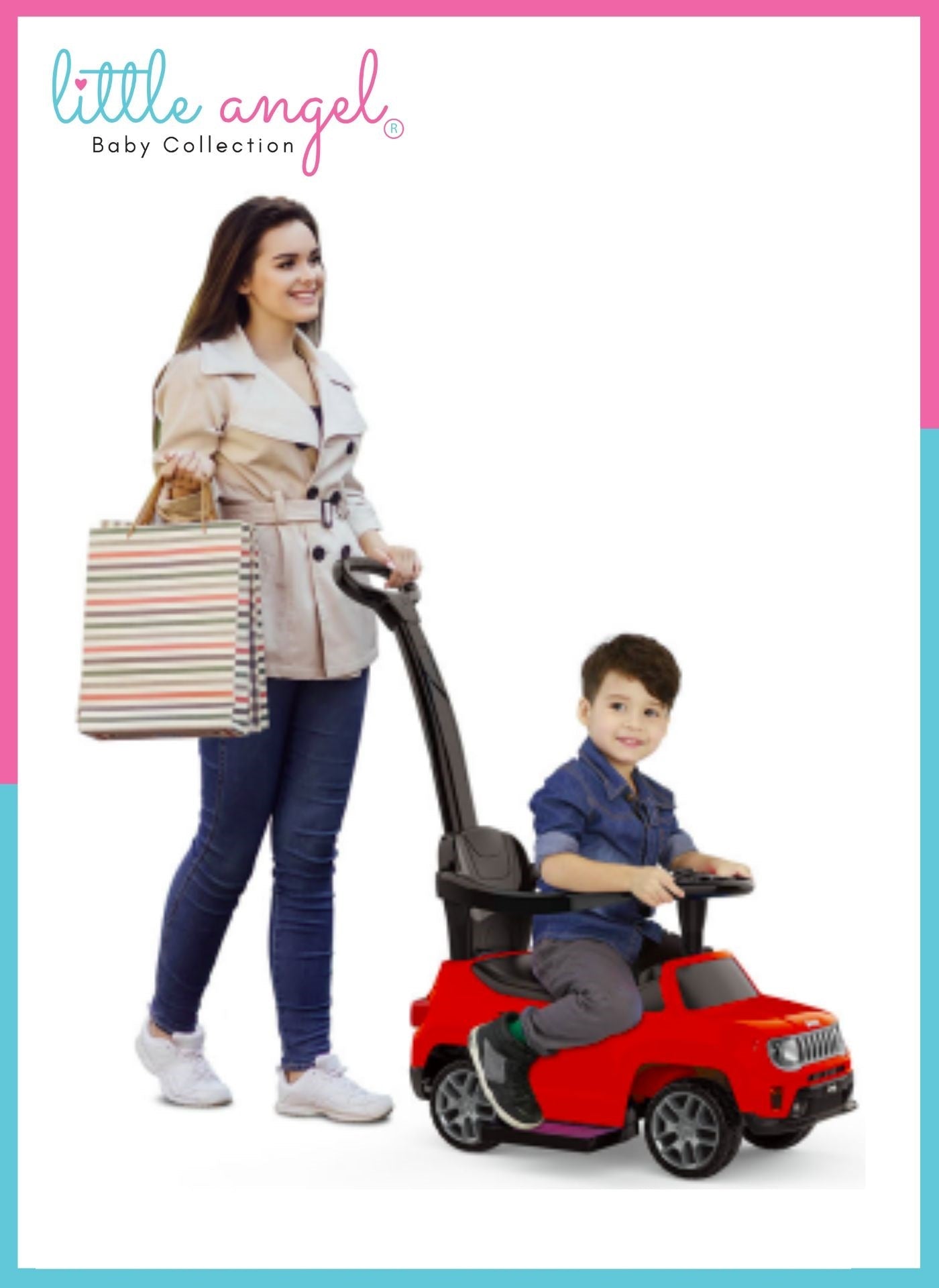 Little Angel - Baby Ride On Push Car With Handle