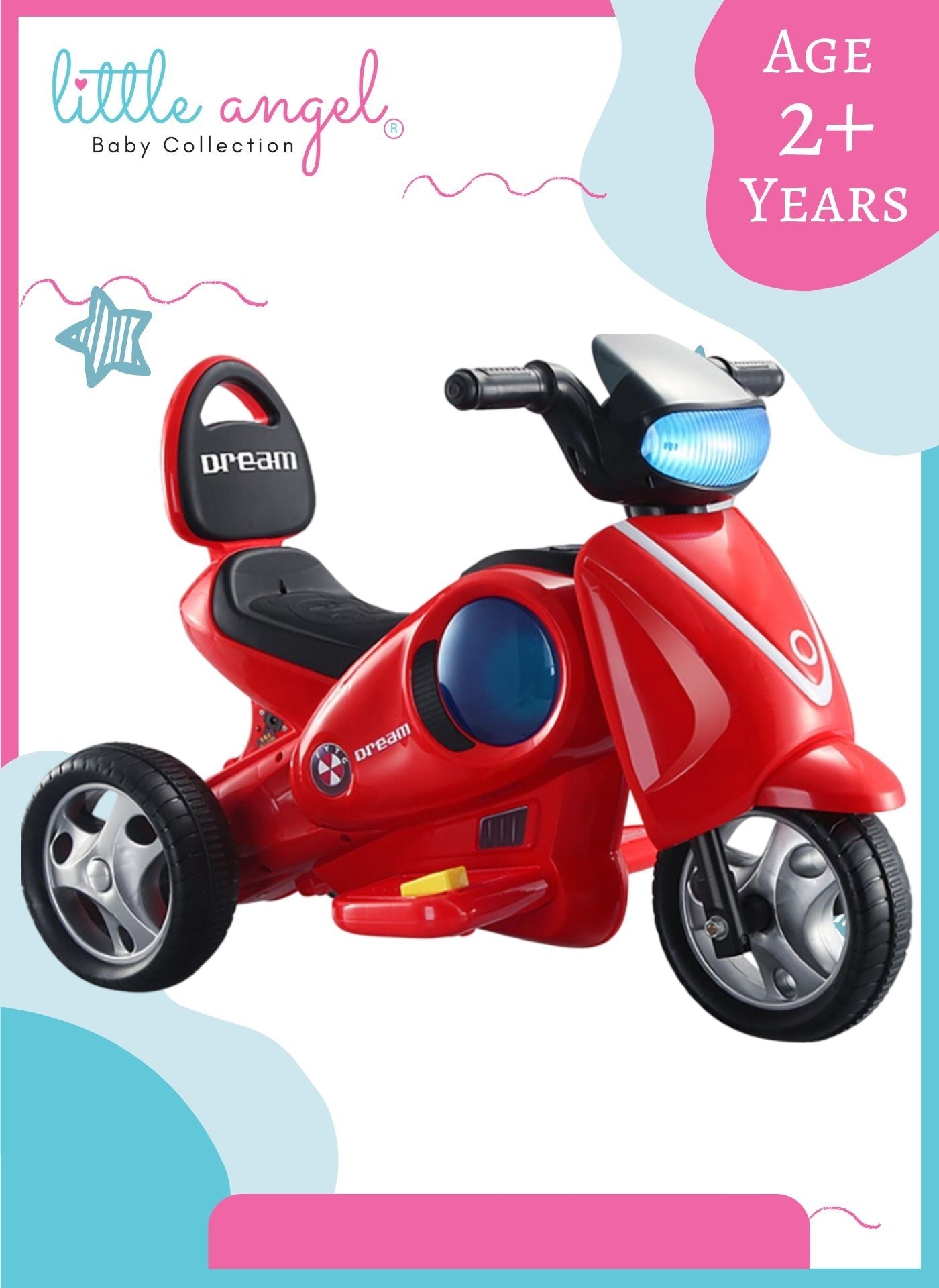 Kids Toys Ride On Bike Toy - Red