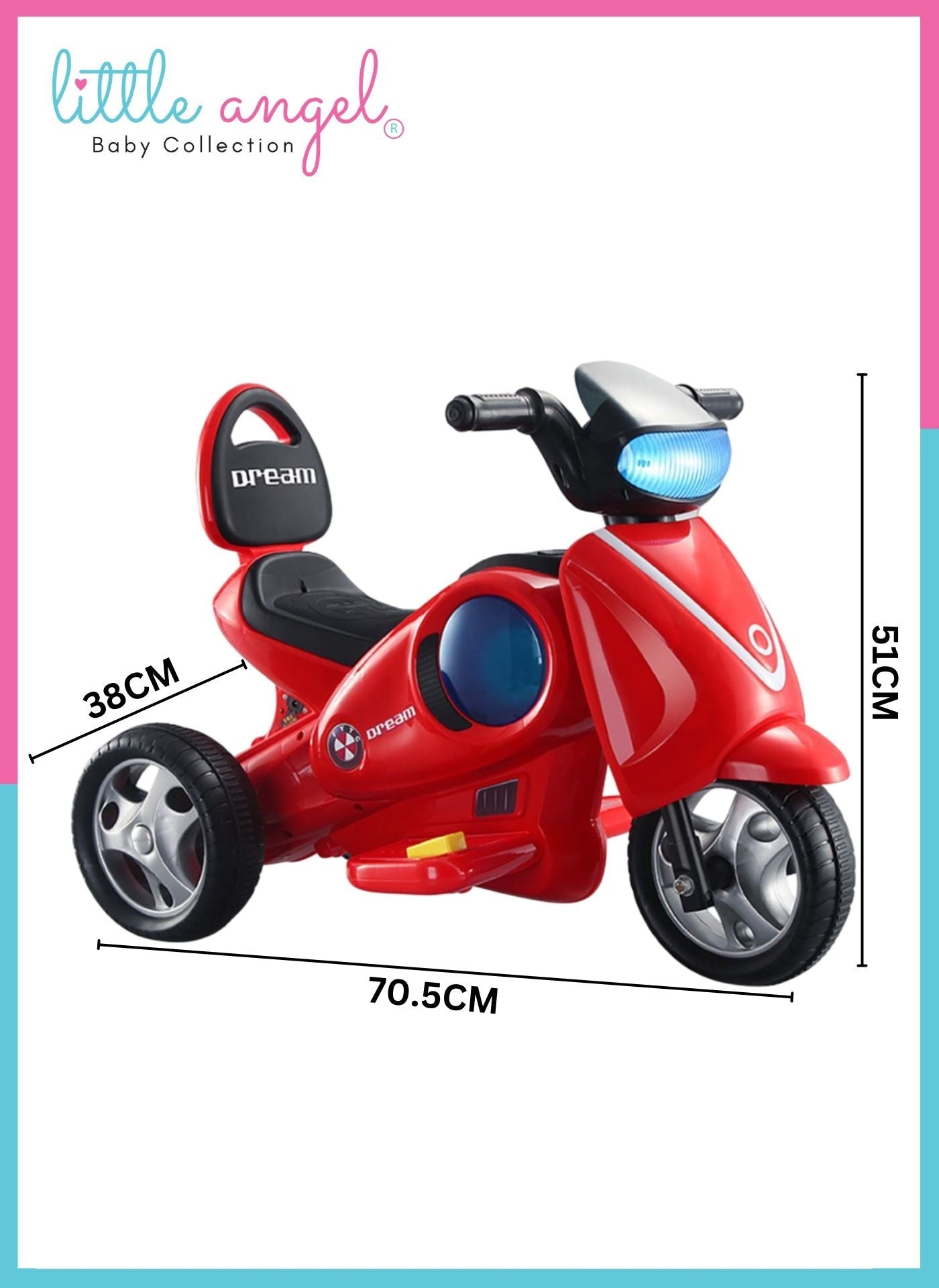Kids Toys Ride On Bike Toy - Red