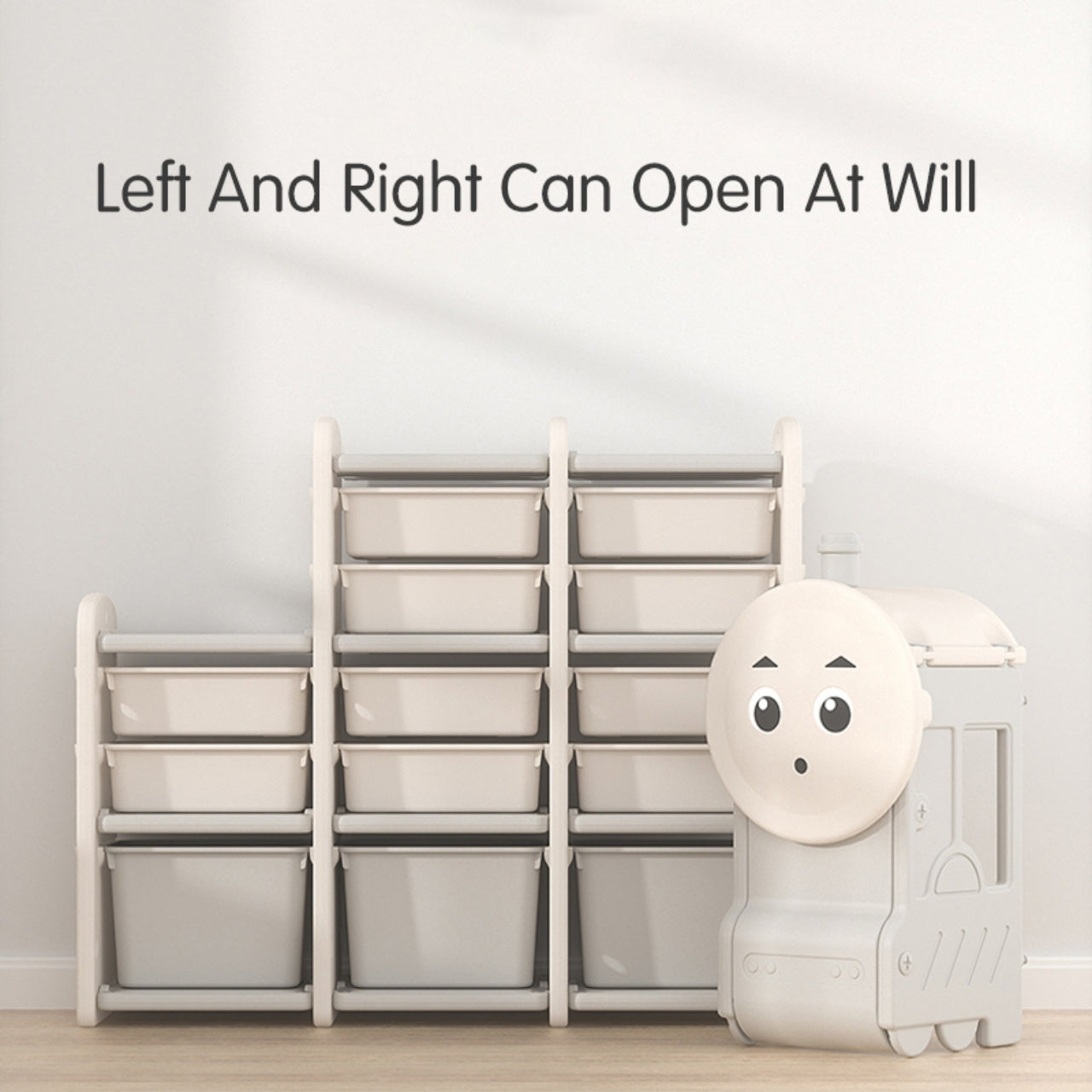 Little Angel Toys Organizers & Multi Storage Rack - White/Grey