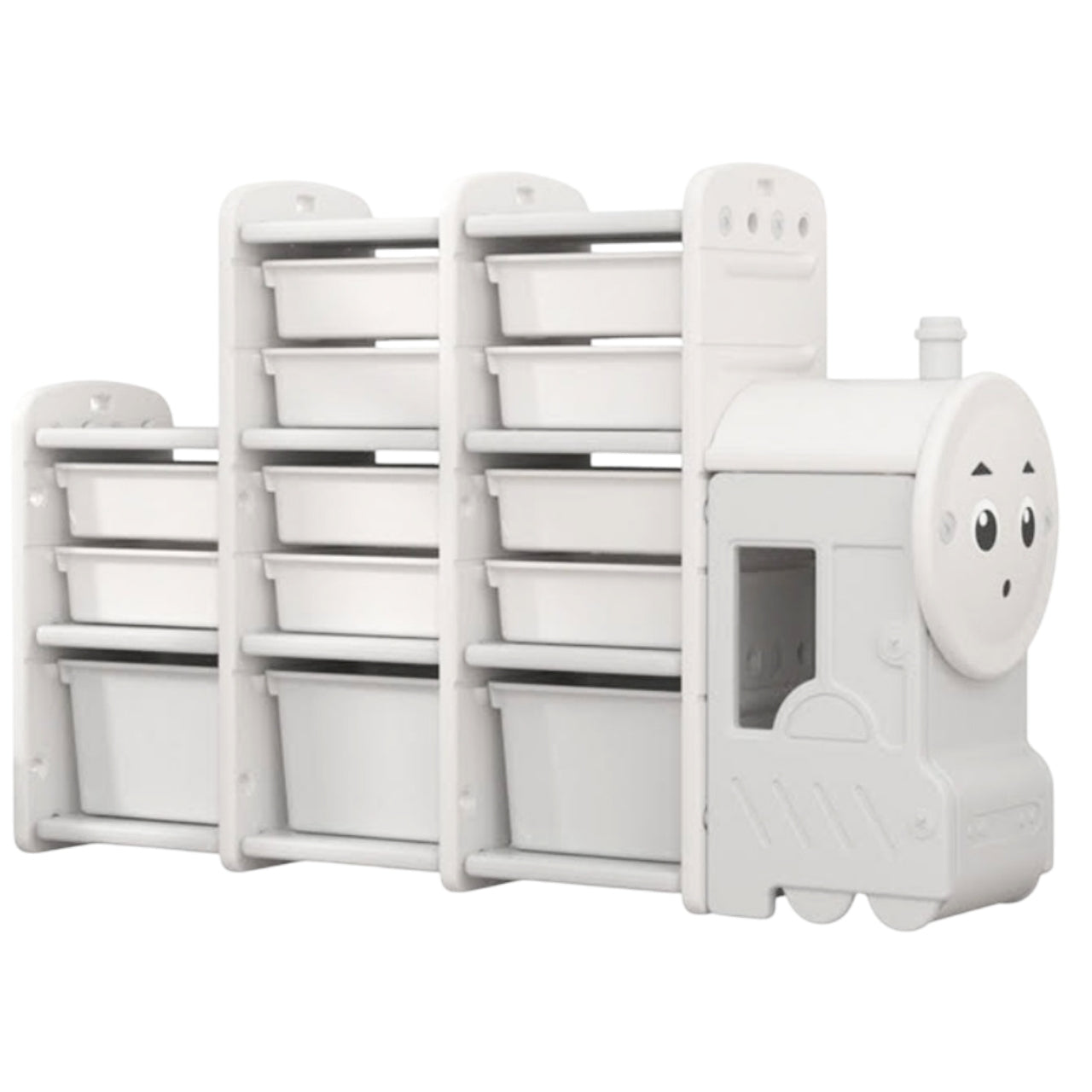 Little Angel Toys Organizers & Multi Storage Rack - White/Grey