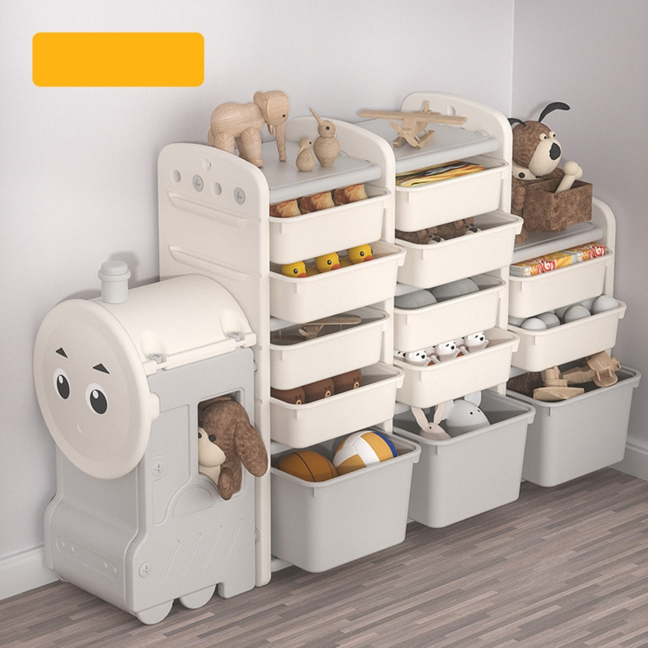 Little Angel Toys Organizers & Multi Storage Rack - White/Grey