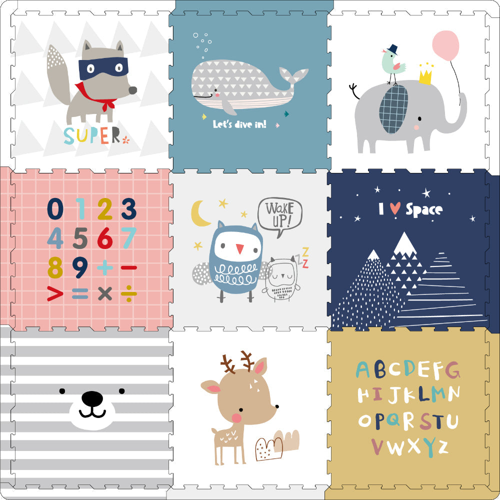 Little Angel - Baby Floor Play Mat For Crawling Puzzle Tiles