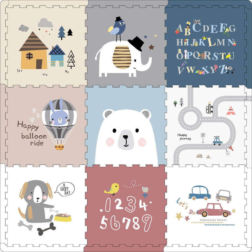 Little Angel - Baby Floor Play Mat For Crawling Puzzle Tiles