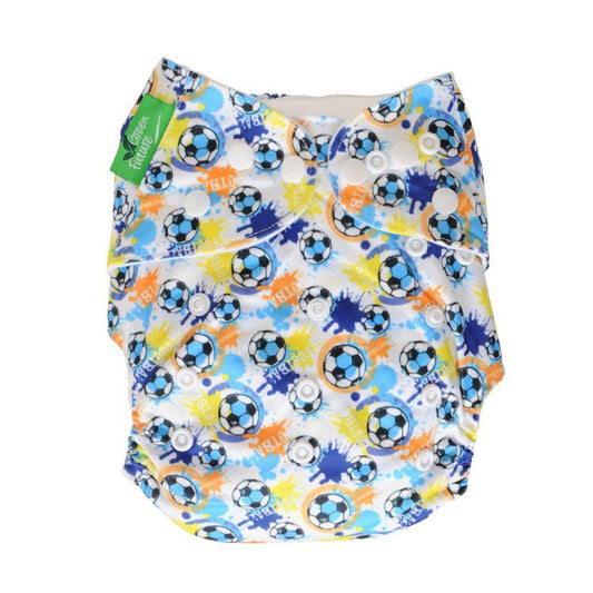 Green Future Baby Cloth Diaper all in one Reusable Soccer