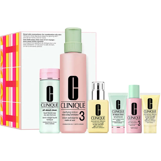 Clinique Great Skin Everywhere Skincare Set: For Combination Oily Skin