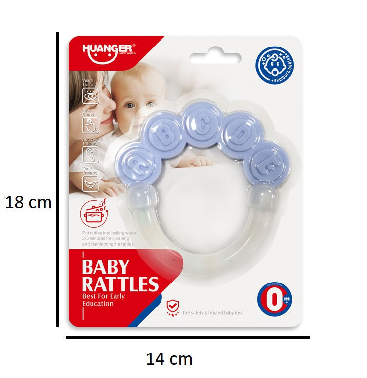 Huanger - Baby Paw Teether w/ Rattle 1pc - Color May Vary