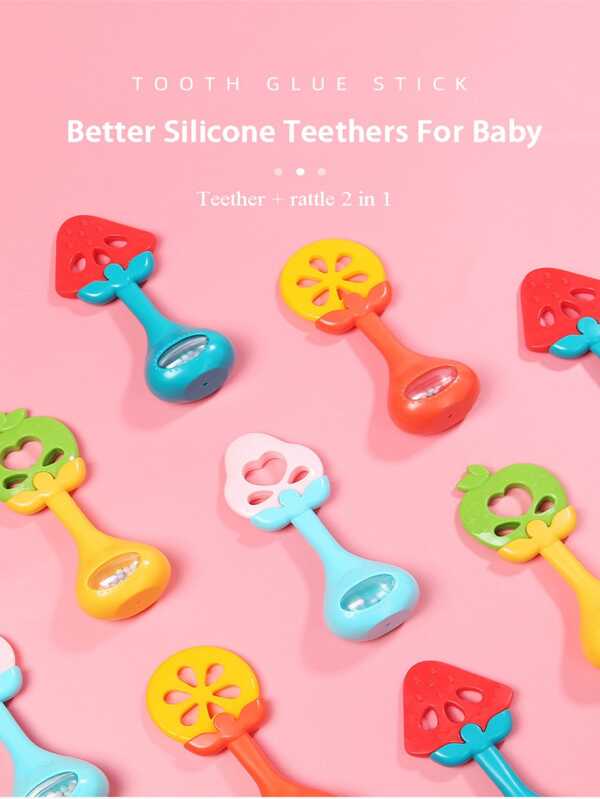 Huanger - Baby Fruit Teether With Rattle
