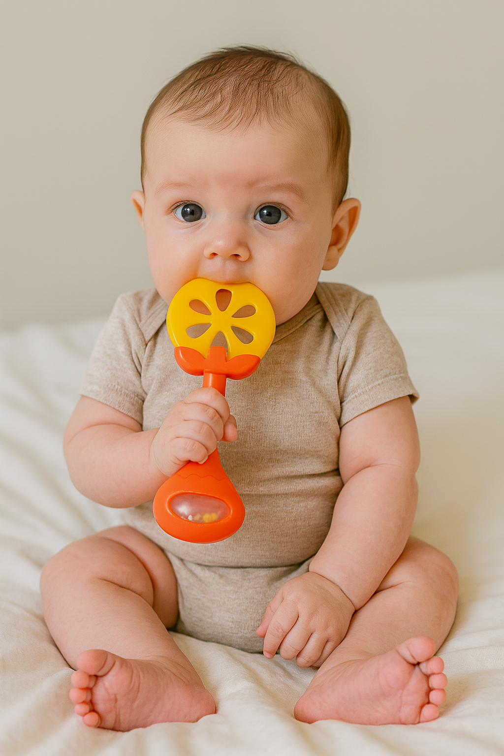 Huanger - Baby Fruit Teether With Rattle