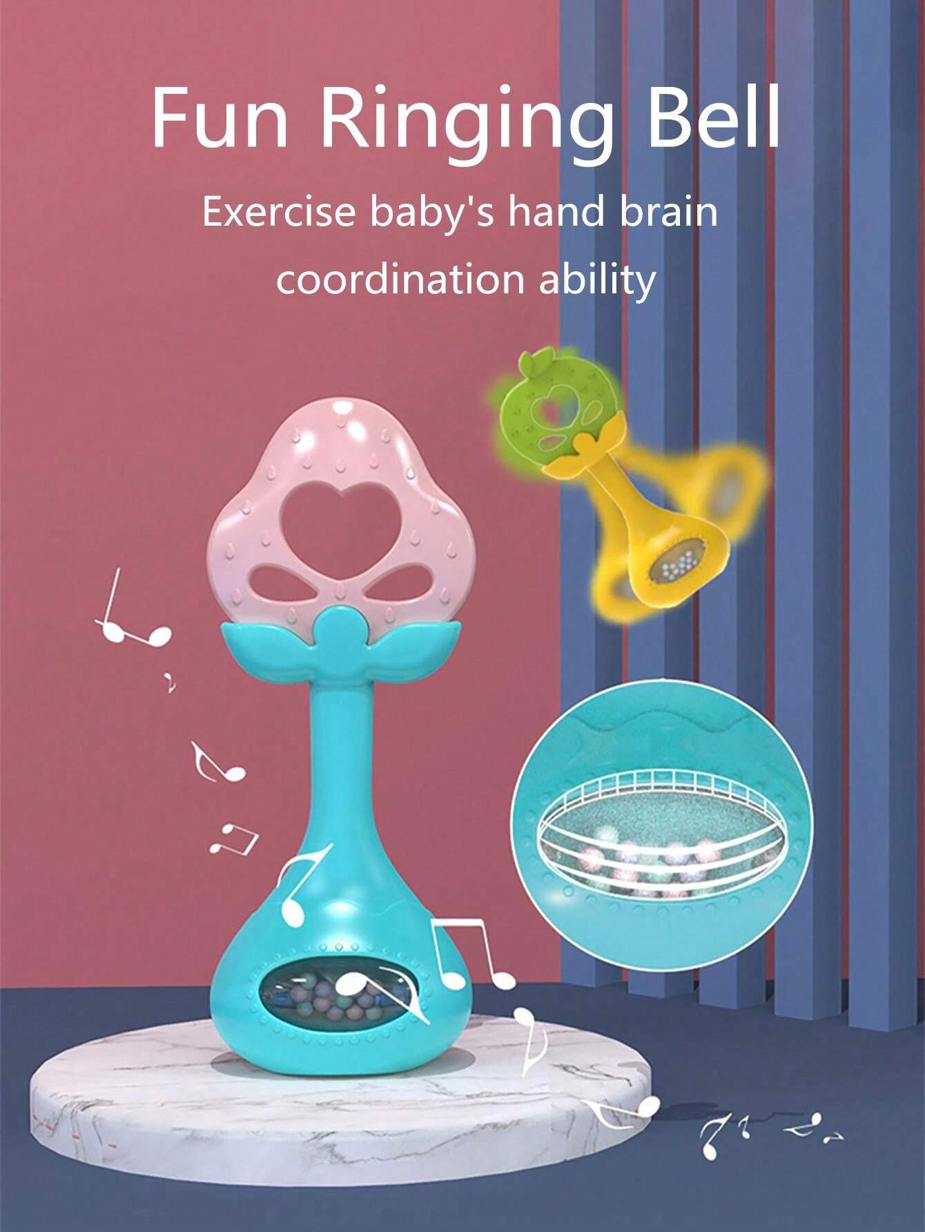 Huanger - Baby Fruit Teether With Rattle
